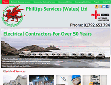 Tablet Screenshot of phillips-services.co.uk